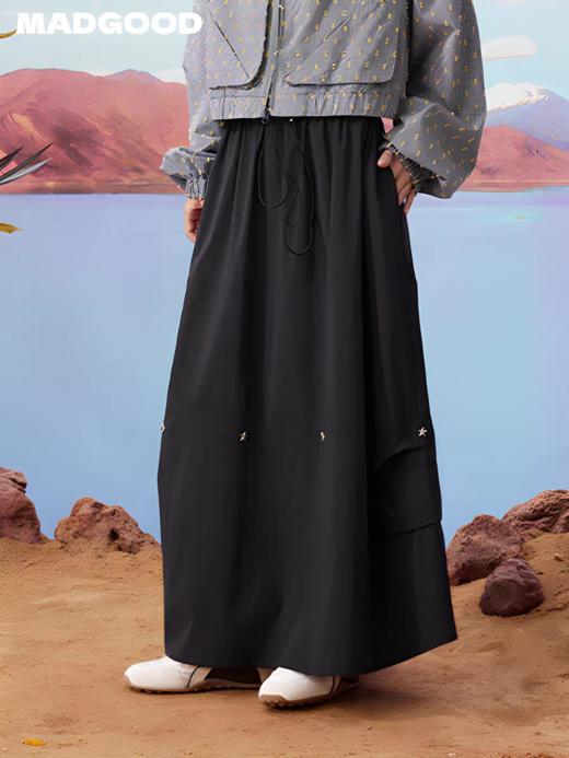 马得工地/MDGDBQ13294/尼龙装饰撞钉打褶户外半裙 商品图0