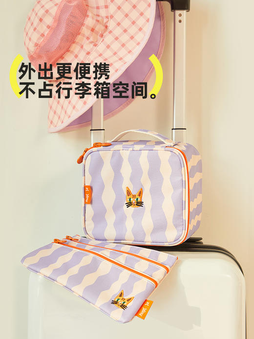 【同品牌两件起拍，单件不发】Hugz mimi小众设计师系列洗漱包防水高颜值手提化妆包包，🎁旅途的完美搭档❗️ 商品图4