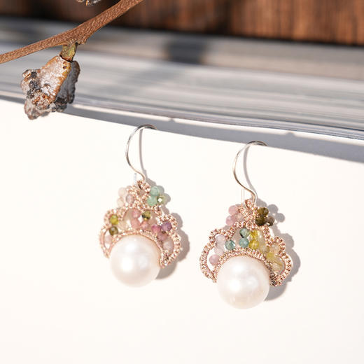 北京仓｜Lorina Balteanu-MOONA-碧玺 耳环［法国设计师］ 商品图2