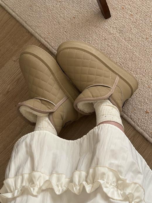 【YW】无忧购厚绒雪地鞋女2025冬季学生新款百搭保暖短靴加绒韩版女鞋1907（截单后3-5天发货） 商品图3