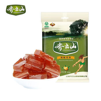 齐云山 南酸枣糕 454g/袋 绿色食品特产蜜饯果干孕妇儿童健康休闲零食 /休闲食品 /蜜饯果干 /枣 商品图8