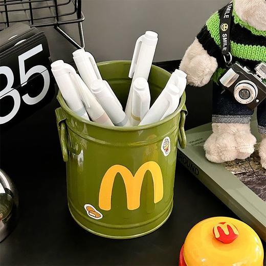 【9.9秒杀2个❗ins高颜值卡通】大容量可装多支中性比，升级加厚久经耐用，大开口设计拿取便捷，底座平稳，个性笔筒学生桌面办公室大容量可爱简约复古摆件收纳桶QQ 商品图9