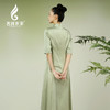 吉祥衣家新中式国风新款高端气质修身女装穿花峡蝶高定真丝连衣裙 商品缩略图4