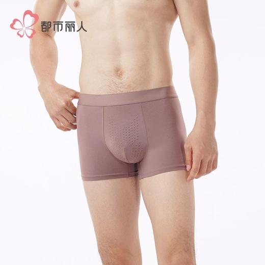 都市丽人内裤男士内裤50S水柔棉内裤明筋平角内裤男内裤FKHC32 商品图2