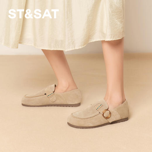 星期六简约玳瑁圆扣舒适勃肯鞋SSD3111042 商品图5