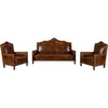 民国	红木海派皮面软包沙发成套（一套三件） 商品缩略图5