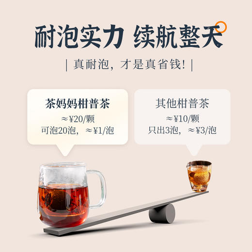 澜沧古茶2025年茶妈妈小青柑新会陈皮普洱熟茶柑普茶5颗装50g 商品图4