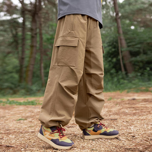 babybody高弹力男童工装裤春秋款2025新款帅气大男孩儿童裤子秋季 商品图4