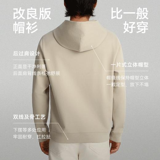 秋冬针织亲肤远红外提花保暖套头帽衫-LH03-03 商品图4