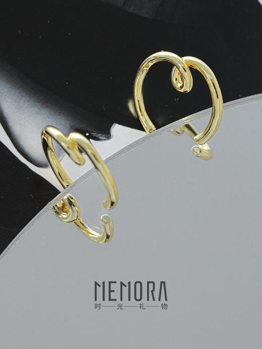 【任选3件599元】「聪明曲奇」聪明曲奇耳饰 S925银耳环时尚ins风耳圈MEMORA诗普琳YEE02301（线上专供） 商品图7