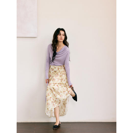 HeyDress晕染印花A摆半裙 商品图3