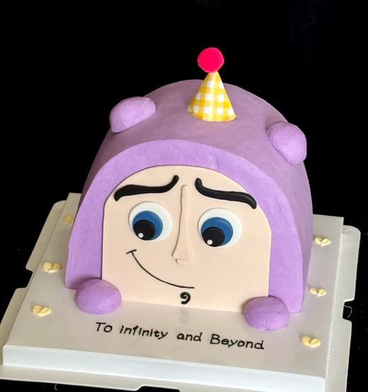 【臻品系列】---半翻糖拱形蛋糕【巴斯光年】送男孩、动画电影主题蛋糕 商品图0