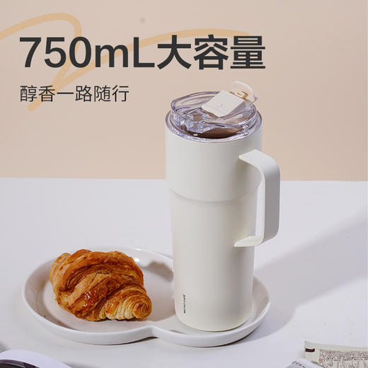 乐扣乐扣（LOCK&LOCK）保温杯吸管水杯泡茶保冷便携陶瓷覆层内胆LHC4418 商品图2
