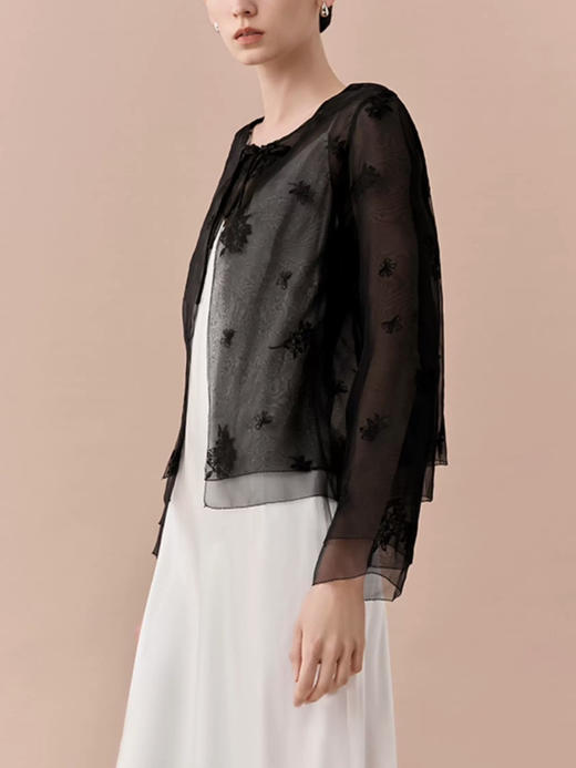 丝所｜24W040 新中式双面穿外套［ 白A / 黑B ] 商品图4