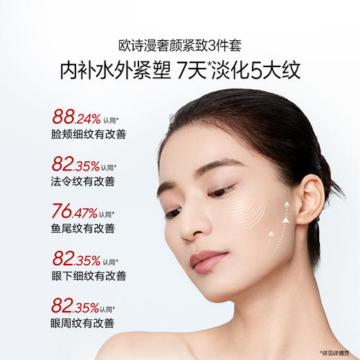 欧诗漫【年货礼盒】抢！奢颜紧致礼盒（面霜版）（洁面100g+水120ml+乳100ml+臻养霜50g） 商品图1