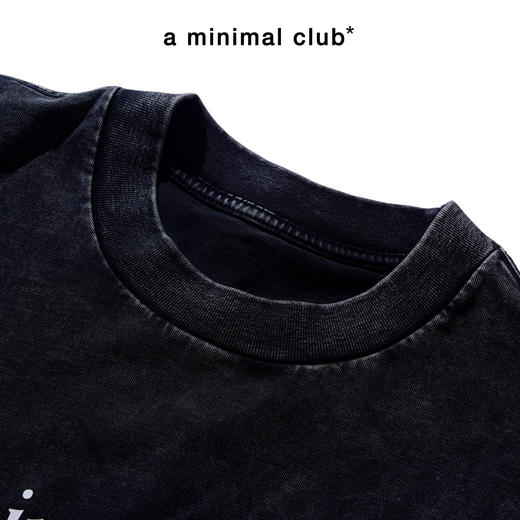 a minimal club炒雪花做旧字母T恤夏潮牌vintage短袖T恤AM55TE11 商品图4
