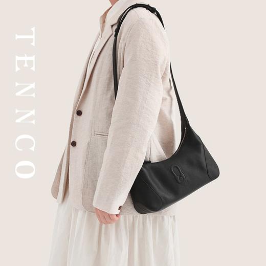TENNCO【小嘟嘟包】头层真皮腋下法棍包通勤hobo包单肩斜挎包 商品图7