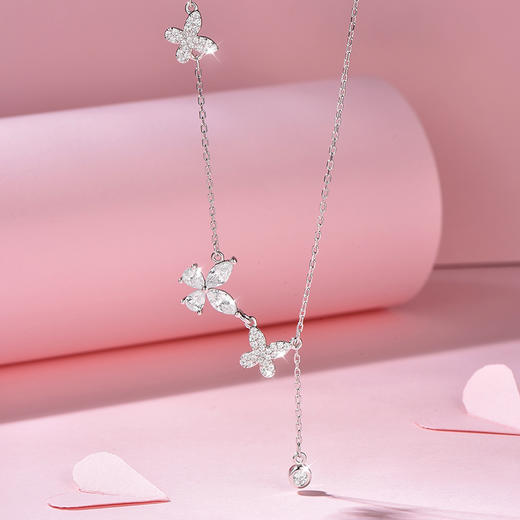 卡蒂罗/KADER 甜妹必备 蝴蝶秘境项链 接住招财的蝴蝶！闪耀蝶舞轻奢小众时尚简约拼接链#好运福蝶 商品图2