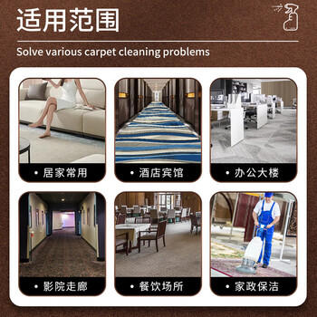 夏阳（XIAYANG）地毯清洗剂2.5kg布艺沙发床垫窗帘地毯去污清洗免水洗干洗剂去油 /家庭清洁/纸品 /家庭环境清洁 /其它清洁用品 商品图2