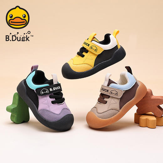 B.Duck小黄鸭童鞋春秋防滑透气学步鞋18-24 B3686917 商品图0