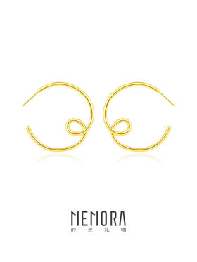 【任选3件599元】「聪明曲奇」聪明曲奇耳饰 S925银耳环时尚ins风耳圈MEMORA诗普琳YEE02301（线上专供）