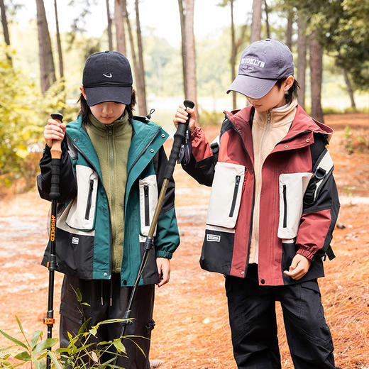 男童秋冬装外套冲锋衣三合一2025新款儿童加厚上衣中大童装户外潮 商品图1