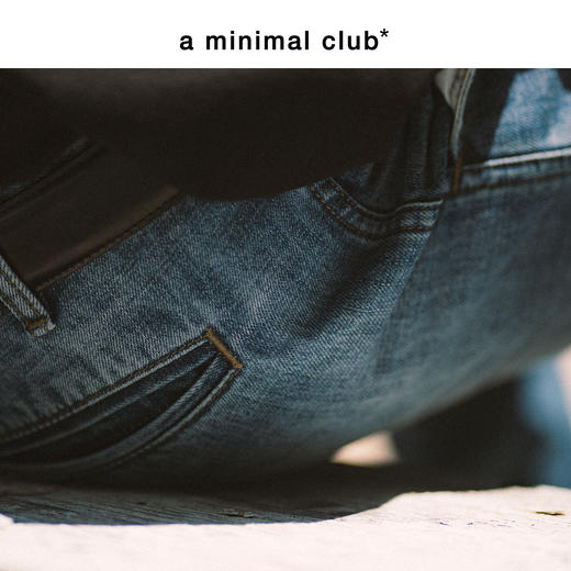 a minimal club水洗复古做旧牛仔裤男直筒宽松泼墨春秋AM55DT05 商品图4