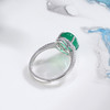 子佩集S925银【翠送丰年】戒指【JZ016296】纯银绿玉髓椭圆2507 商品缩略图3