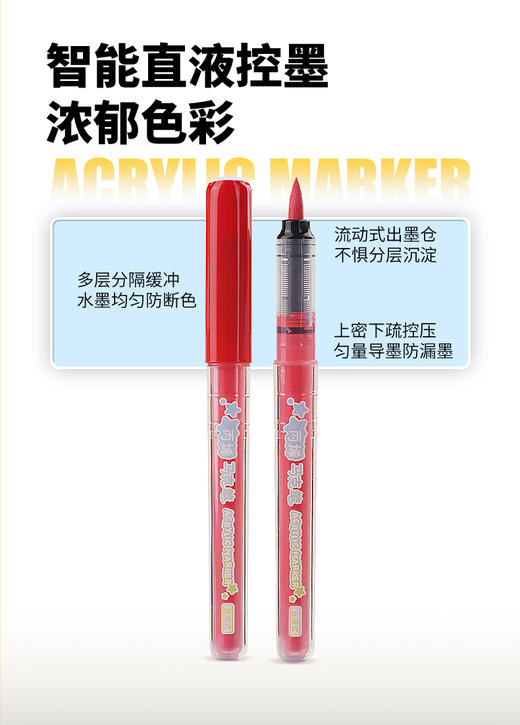 梦想派直液式丙烯马克笔 商品图6