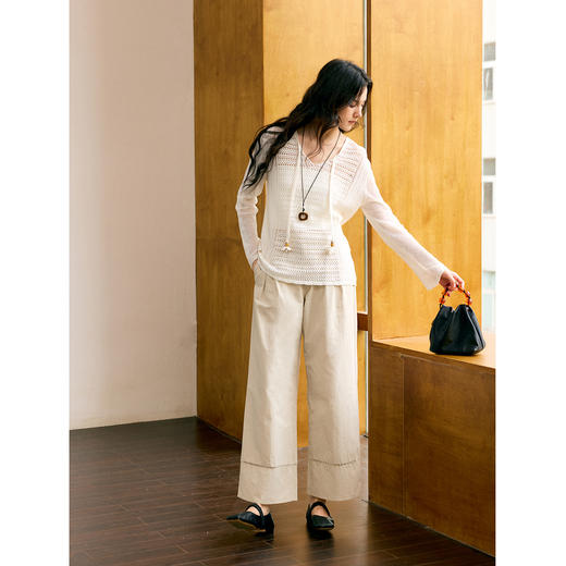 HeyDress系绳勾针镂空针织衫 商品图3