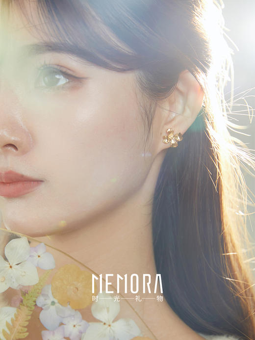 【任选3件599元】人间馥桂花耳饰 S925银耳环时尚ins风花朵耳钉MEMORA诗普琳YEE02001（线上专供） 商品图1