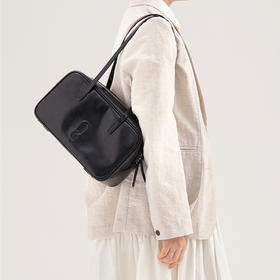 TENNCO【保龄球包】头层牛皮托特包复古大容量通勤单肩大包