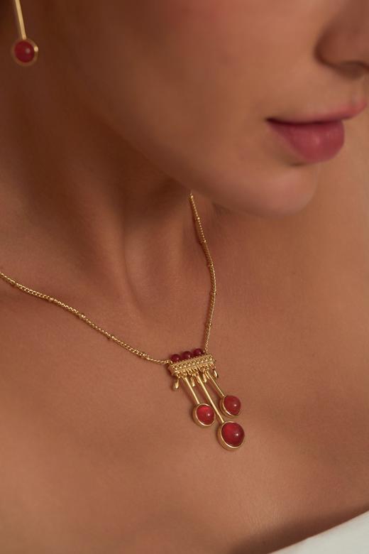 SOL DE VERANO 格兰纳达红石榴复古项链 商品图1
