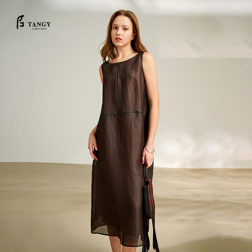 TANGYcollection2025天意精品夏季新品中国风女士连衣裙L251816 商品图0