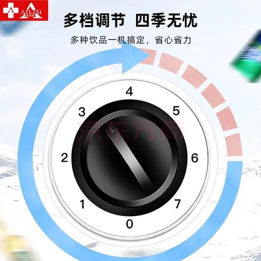 双门冷藏冰箱展示柜商用 超市饮料啤酒保鲜冷柜冷饮茶叶陈列柜LC-680（魅力红黑） 商品图5