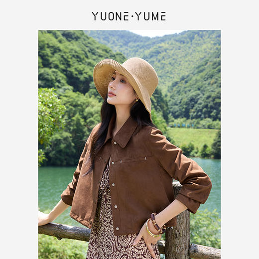 Y5Q08G1972 麂皮绒复古风外套 商品图0