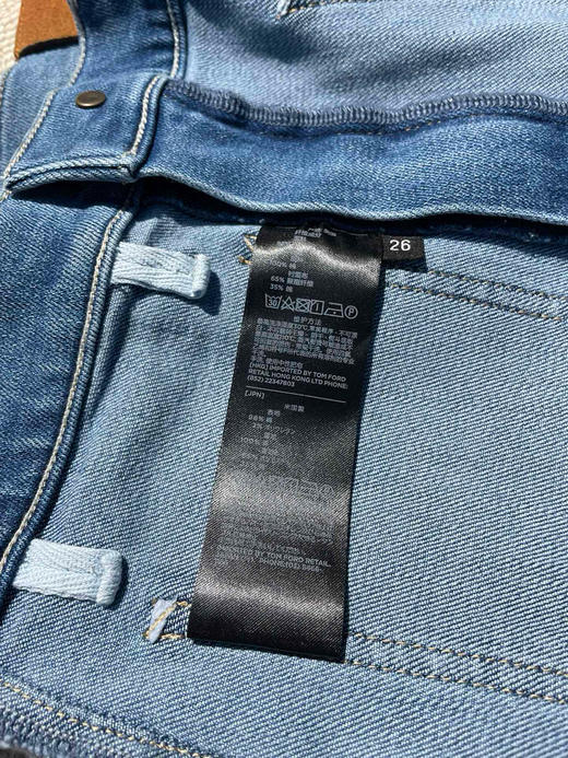 88-1 夸张显腿长 独家圆正 TF 精工细作 方袋弹力牛仔喇叭裤 阔腿裤 高个子入 商品图14