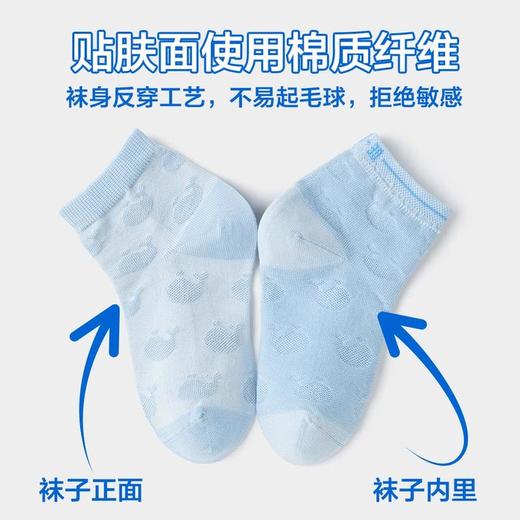 MM 山姆 Member's Mark 吸湿速干棉男童袜 7双装 混色 商品图6