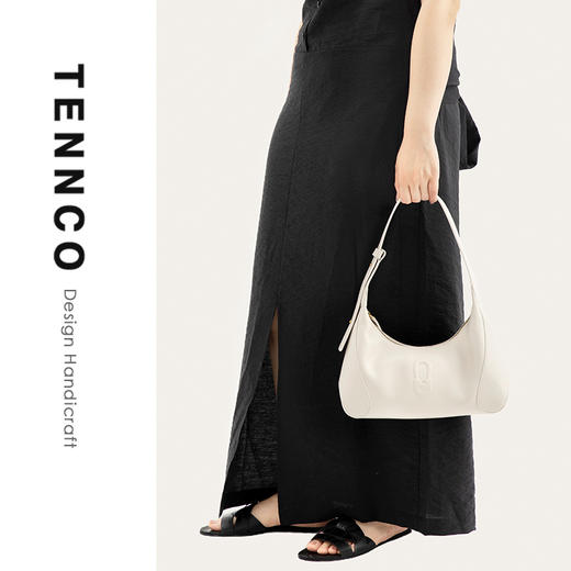 TENNCO【小嘟嘟包】头层真皮腋下法棍包通勤hobo包单肩斜挎包 商品图5