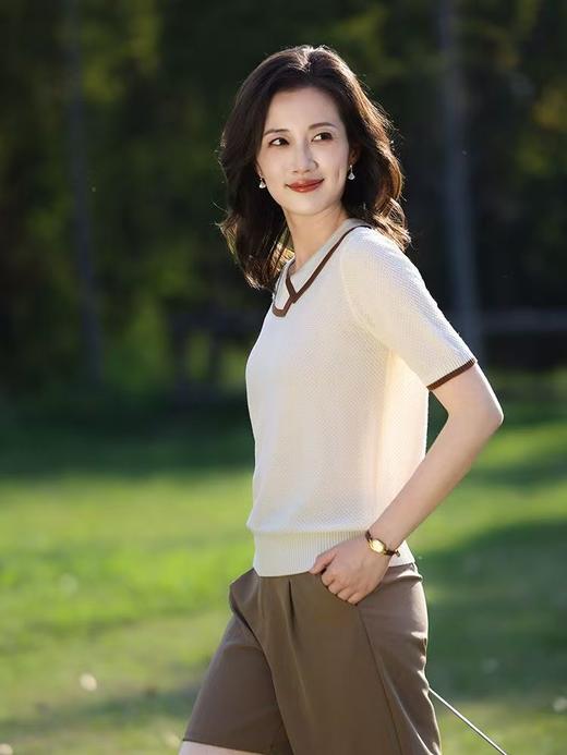 BL套装妈妈装2025夏季新款中老年气质百搭休闲时尚薄款短袖T恤 商品图6