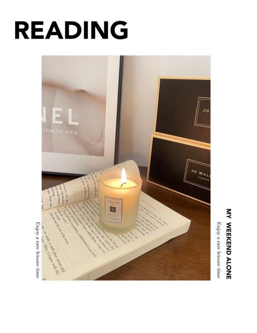 Jo Malone祖马龙香薰蜡烛蜡烛香薰【蓝风玲+鼠尾草与海盐+英国梨与小苍兰】 商品图4