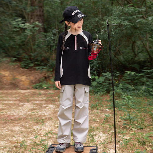 babybody耐磨女童秋季工装裤2025新款洋气儿童大童春秋裤子伞兵裤 商品图2