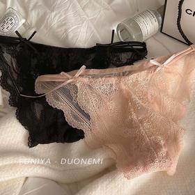 【3条装❗法式超薄网纱内裤】若隐若现的蕾丝，上身惊艳感十足，裸感舒适，不扎不勒肤，低腰纯棉裆少女甜美**性感纯欲三角裤头QQ