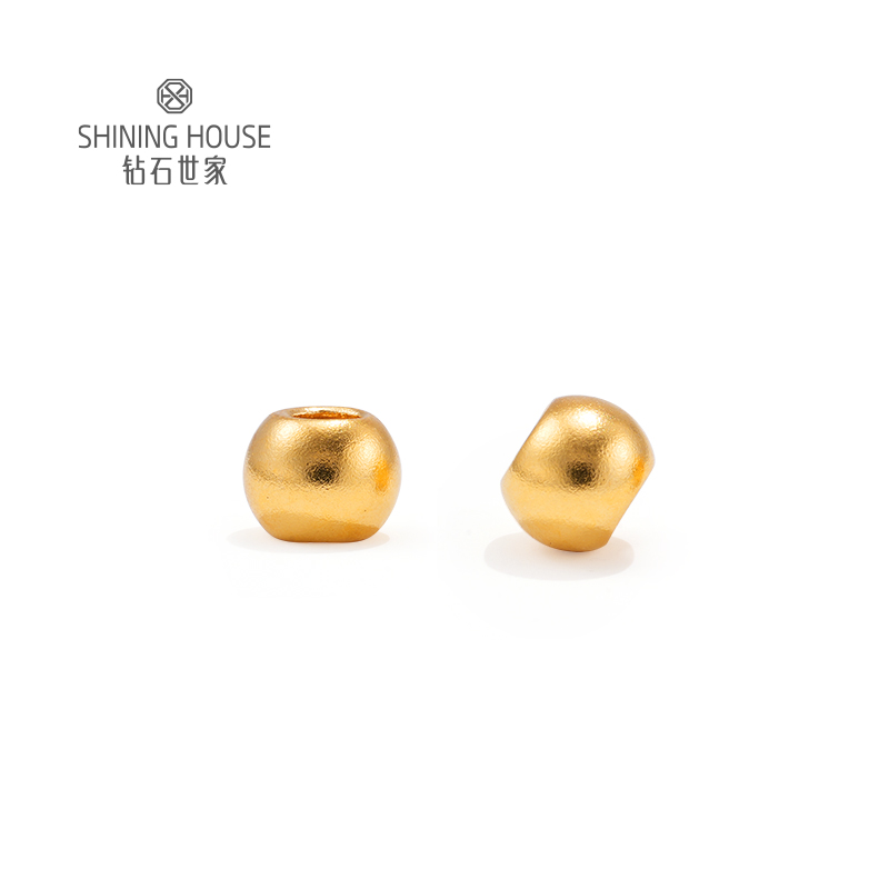 【定价黄金】【现货】钻石世家  足金小金珠 个性编绳串珠；买就送玻璃瓶（到店领取货品可额外获赠手工编织绳）