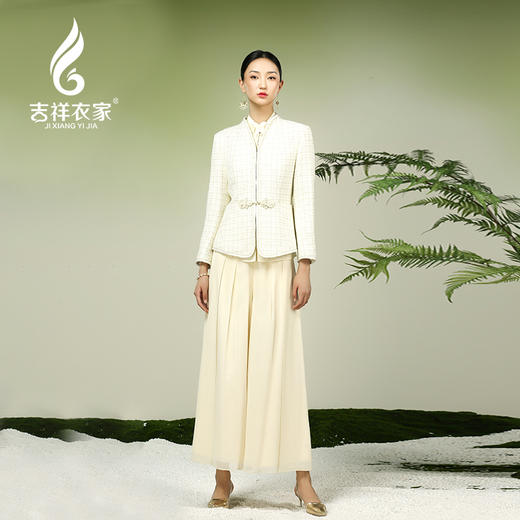 吉祥衣家2025新品小香风气质高级感新中式女装上衣风华绝代外套 商品图0