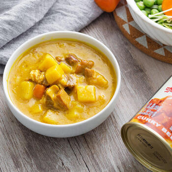 古龙 咖喱牛肉罐头240g 即食速食预制菜熟制拌饭浇头酱中华老字号 /休闲食品 /罐头食品 /畜肉类罐头 商品图0