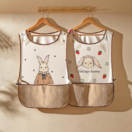 摩登主妇赫拉兔马甲式围裙厨房家用2025新款背心款高级感防水防油 商品图0