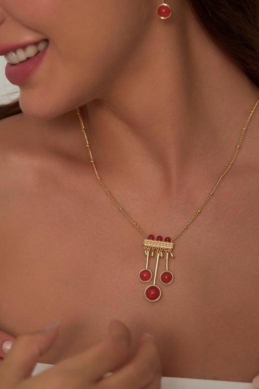 SOL DE VERANO 格兰纳达红石榴复古项链 商品图2