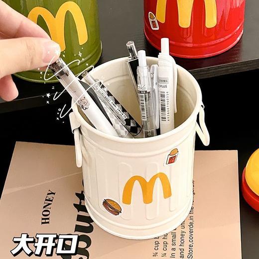 【9.9秒杀2个❗ins高颜值卡通】大容量可装多支中性比，升级加厚久经耐用，大开口设计拿取便捷，底座平稳，个性笔筒学生桌面办公室大容量可爱简约复古摆件收纳桶QQ 商品图7