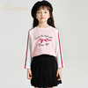 笛莎千与2025秋季新款女童时尚拼色趣味印花长袖T恤 商品缩略图2